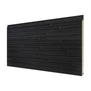 Black Corrugated Siding