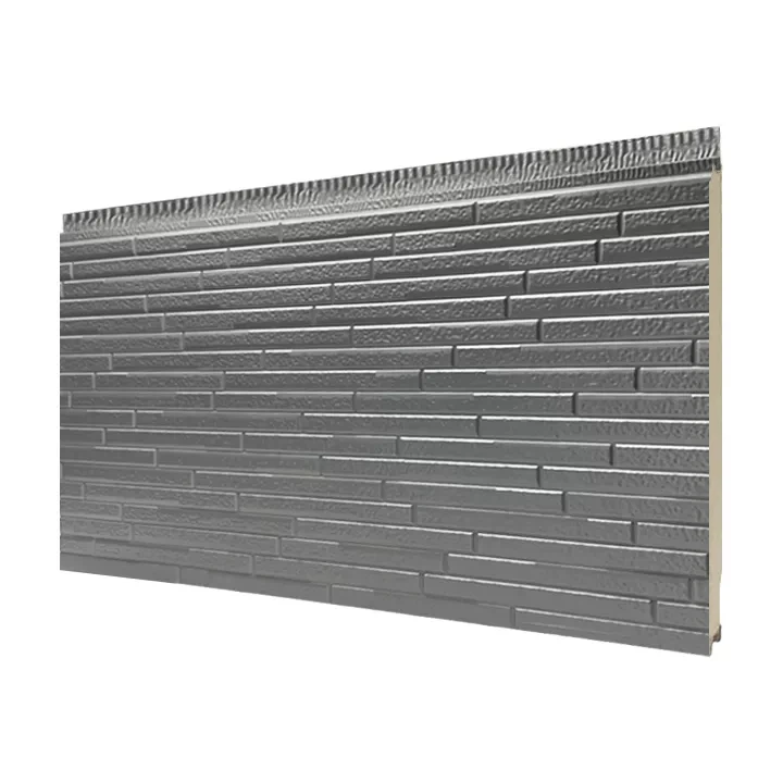 Grey Stacked Stone Metal Siding Panel factory