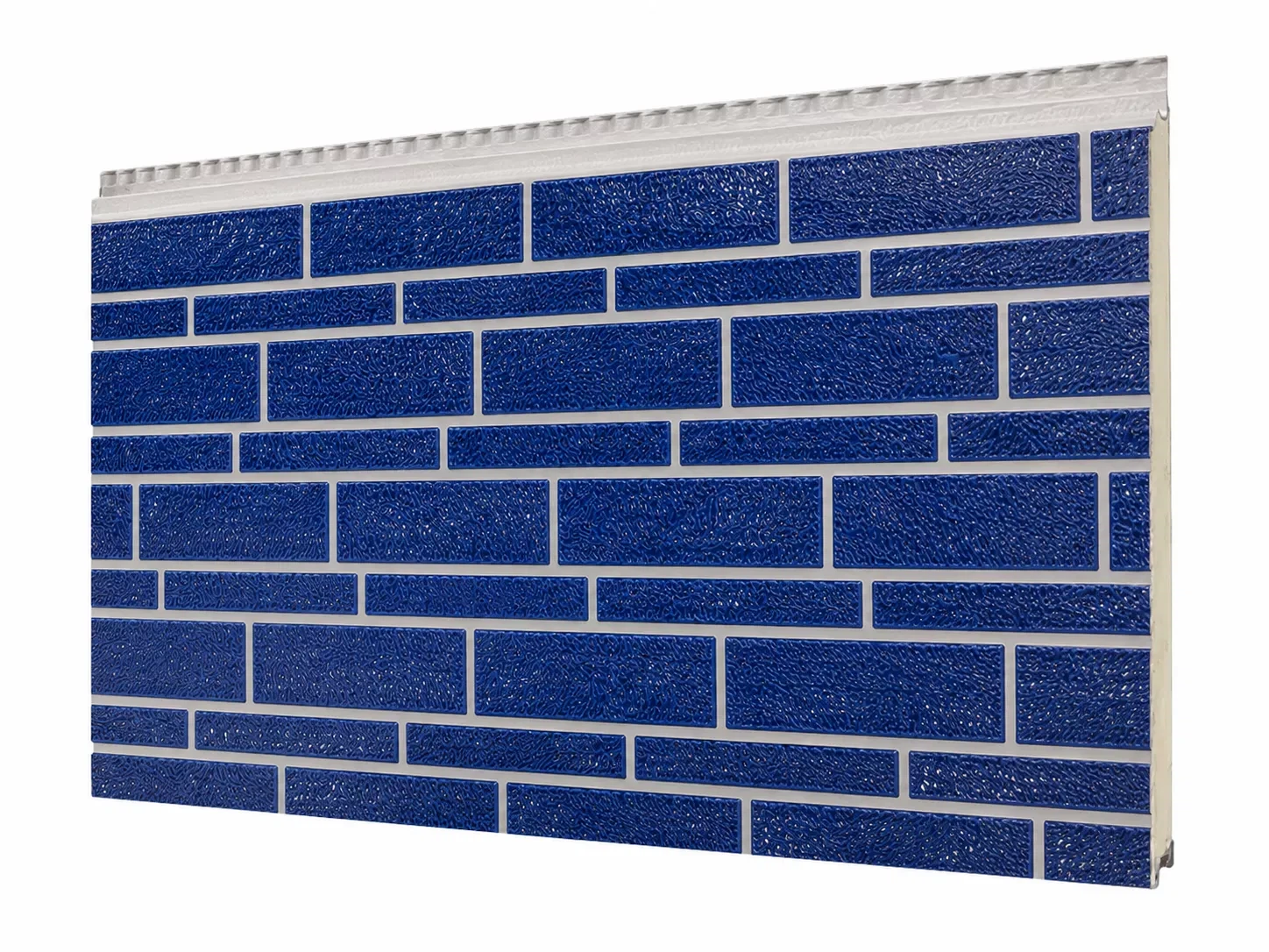 Dual-Tone Mixed Size Brick Metal Siding Panel