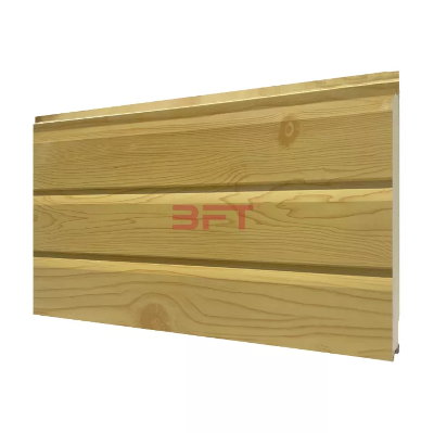 Double Bevel Grooved Wood Grain Metal Siding Panel