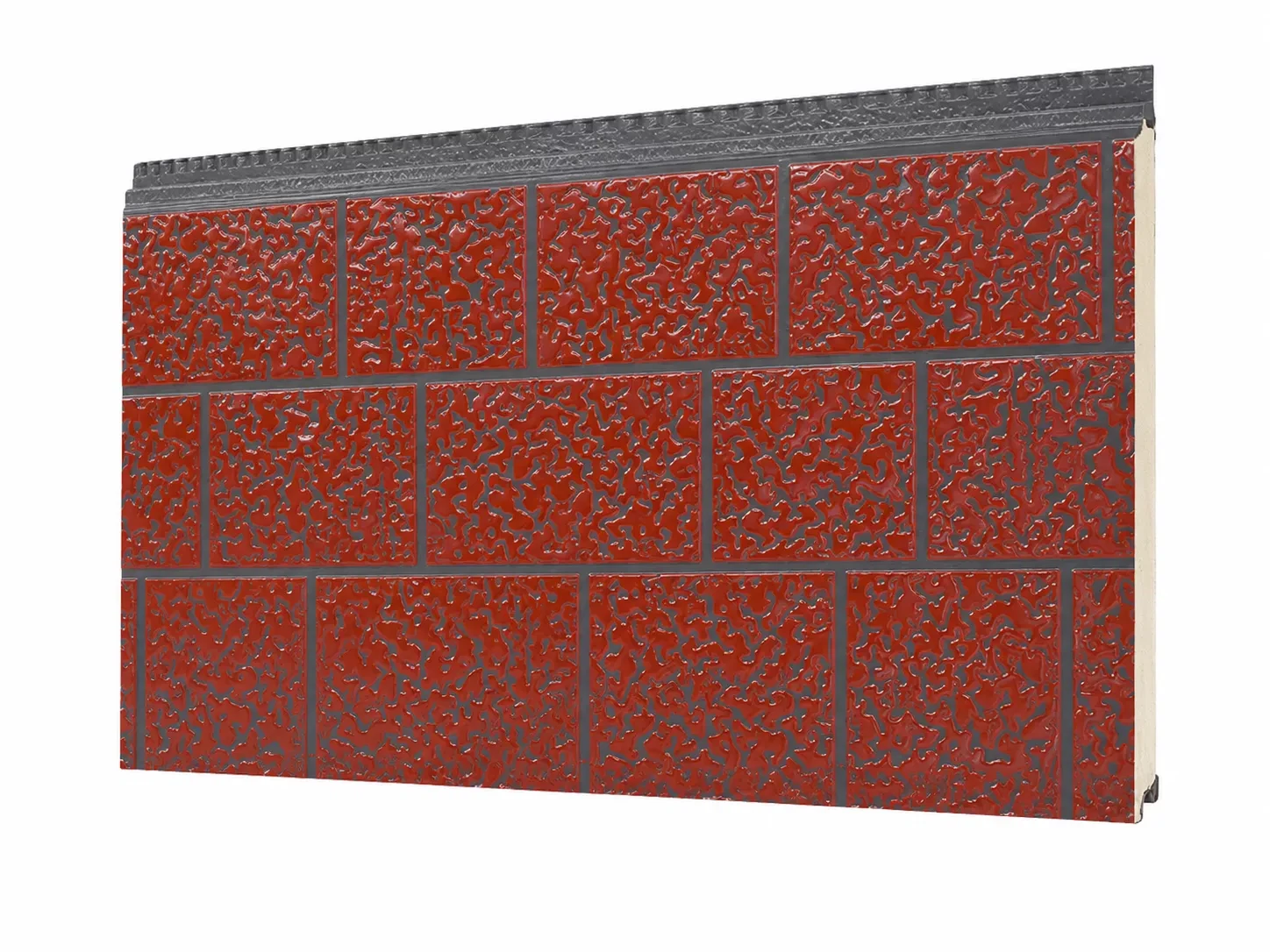 Dual-Tone Large Block Brick Metal Siding Panel