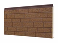 Dual-Tone Standard Brick Pattern Metal Siding Panel