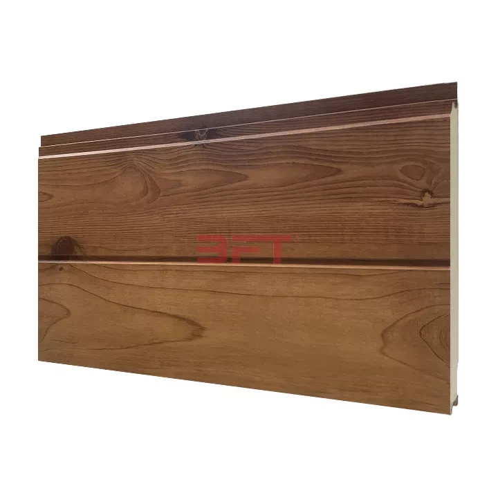 Single Grooved Wood Grain Metal Siding Panel
